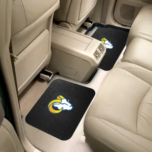 Fanmats Los Angeles Rams Back Seat Car Utility Mats - 2 Piece Set