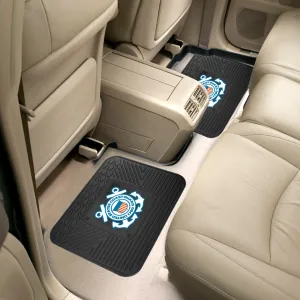 Fanmats U.S. Coast Guard Back Seat Car Utility Mats - 2 Piece Set