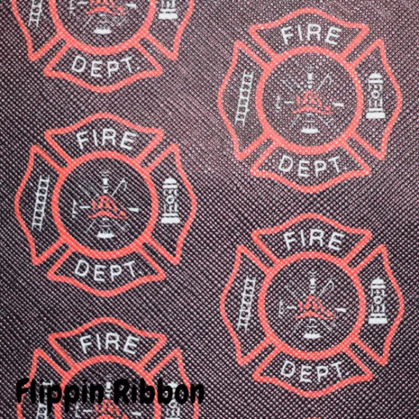 Fire Department Faux Leather