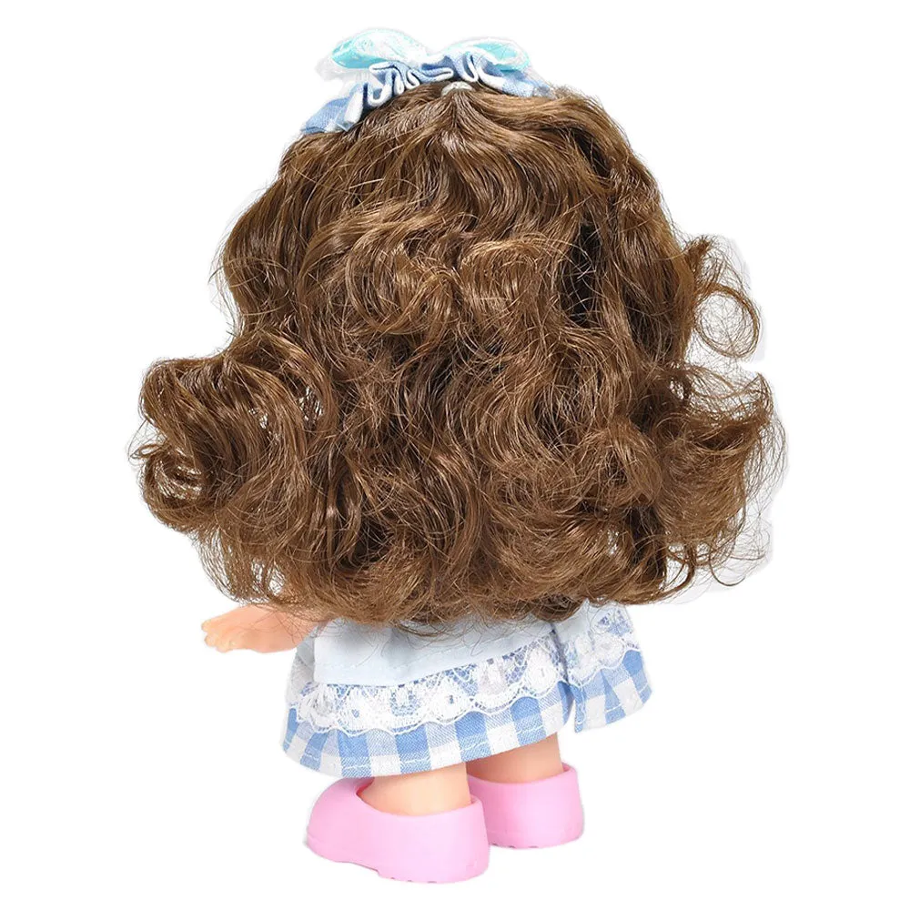 Gege Vinyl-Bodied Mini Brunette Girl Doll 6