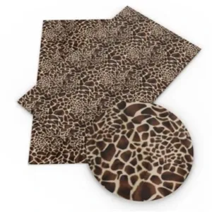 Giraffe Print Faux Leather