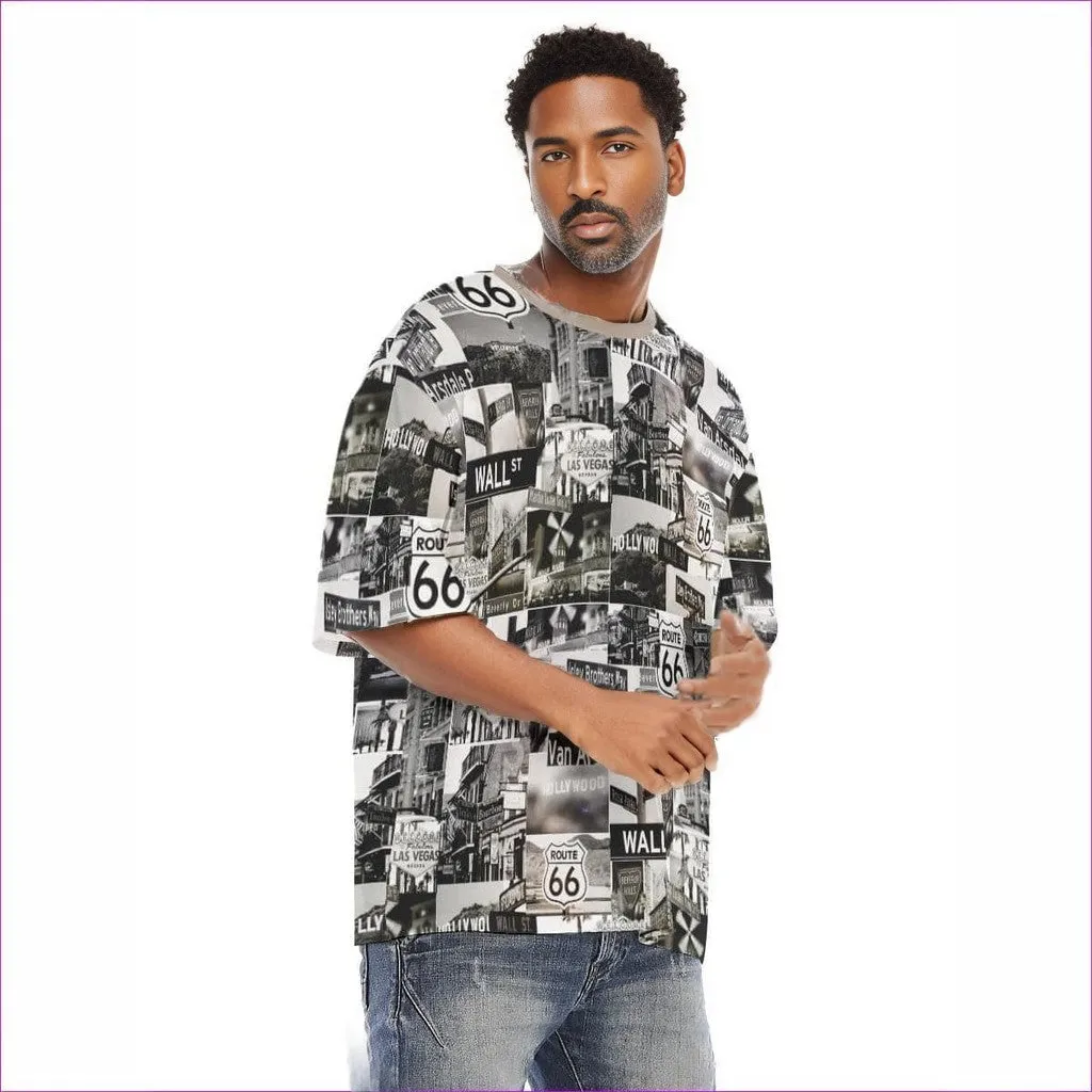 Greyed Streets Men's Loose T-Shirt