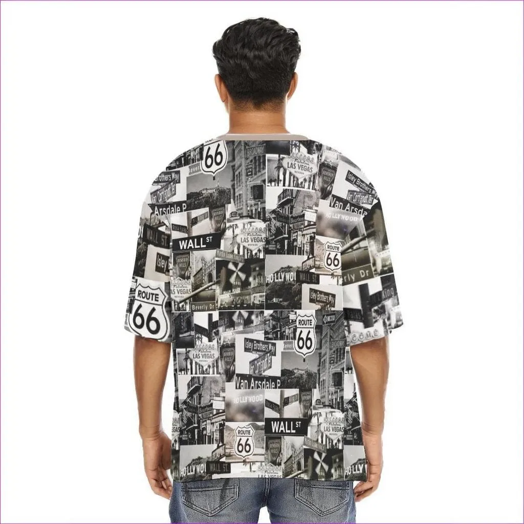 Greyed Streets Men's Loose T-Shirt