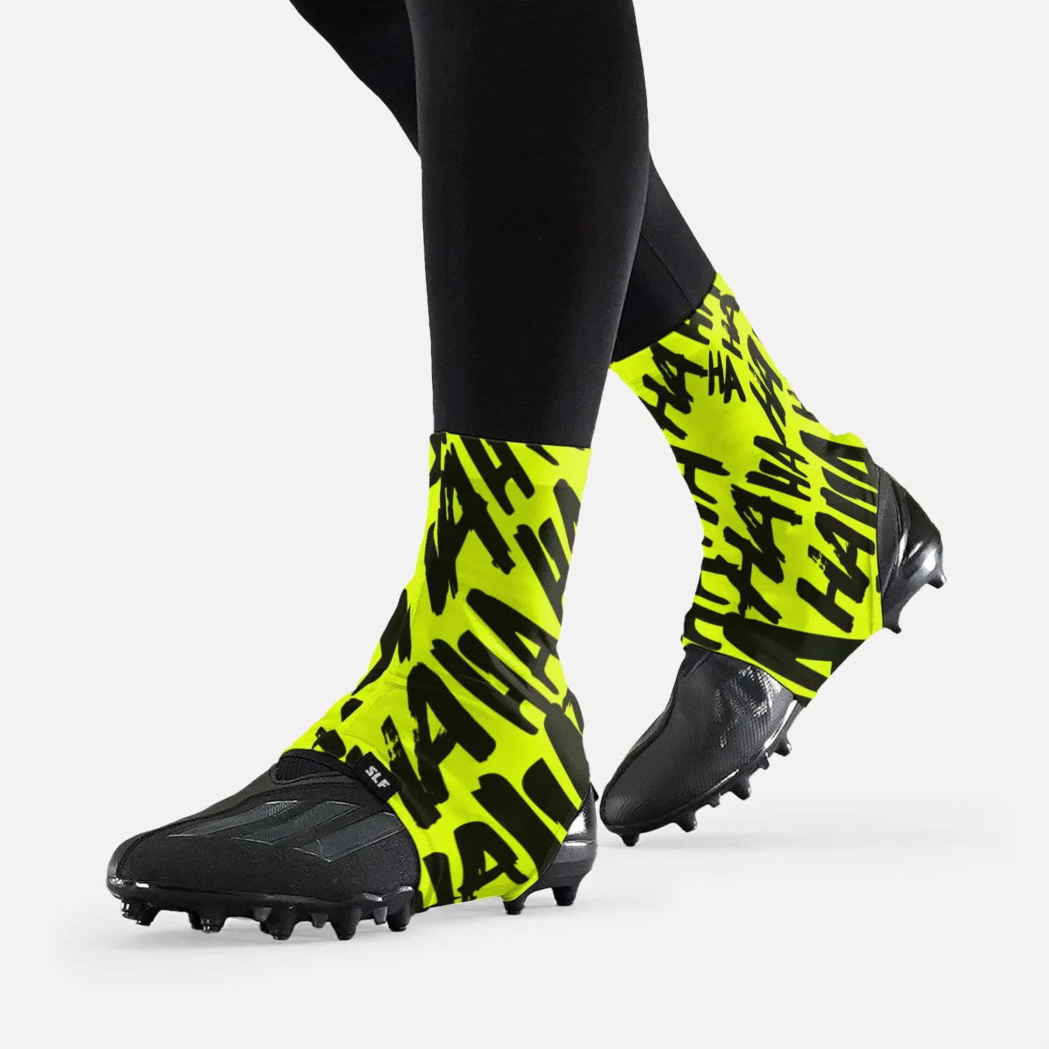 Ha Ha Ha V2 Safety Yellow Spats / Cleat Covers