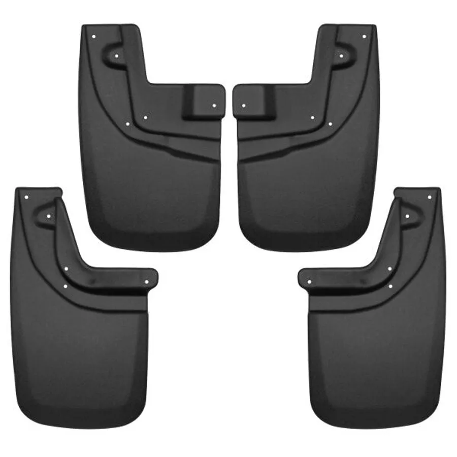 Husky Liners Mud Guards Black - Front & Rear | 2015-2005 Toyota Tacoma