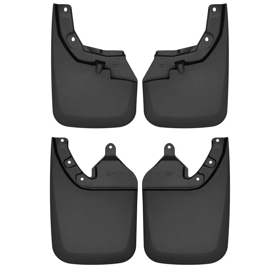 Husky Liners Mud Guards Black - Front & Rear | 2023-2016 Toyota Tacoma