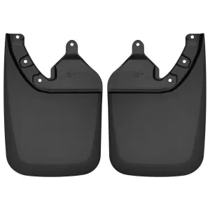 Husky Liners Mud Guards Black - Rear | 2023-2016 Toyota Tacoma