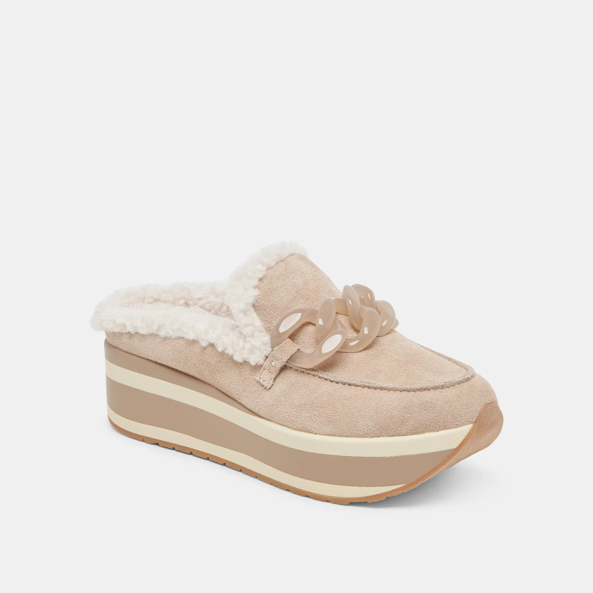 JAMEY PLUSH SNEAKERS TAUPE SUEDE