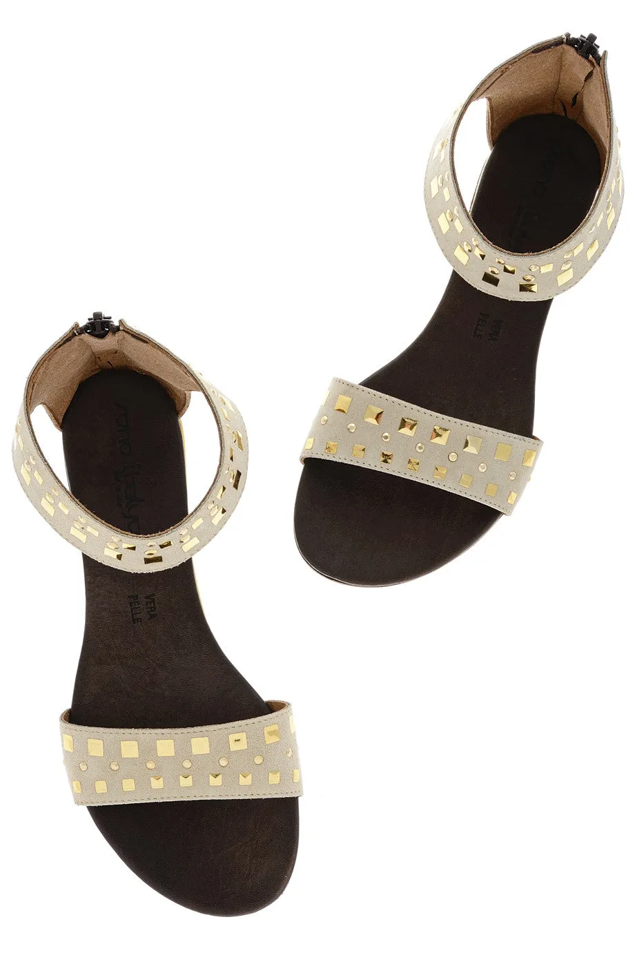 JOHNETTE Grey Beige Sandals