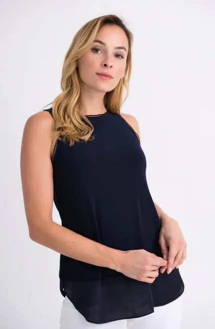 Joseph Ribkoff Sleeveless Navy Cami