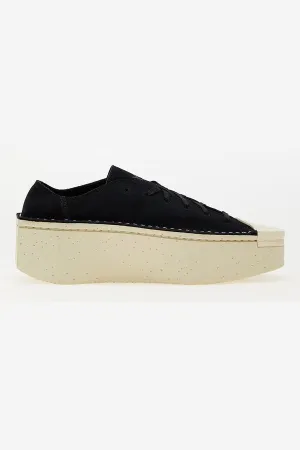 Kyasu Lo Top Black & Off-White Platform Sneakers