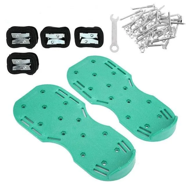 Lawn Aerators - 1 Pair Lawn Aerator Spikes with Adjustable Straps Universal Size for Boots Grass Cultivator