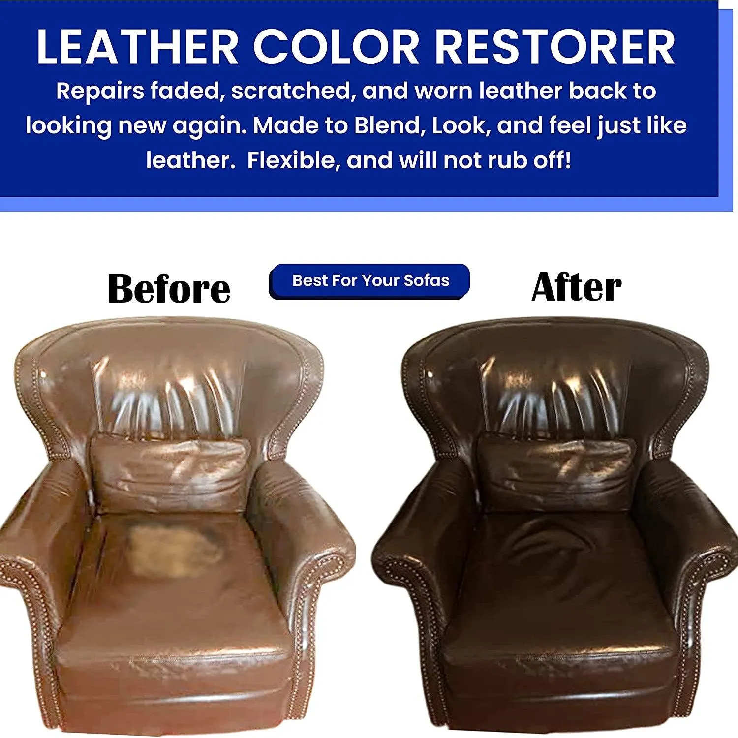 Leather Hero Leather Color Restorer Complete Repair Kit 4oz