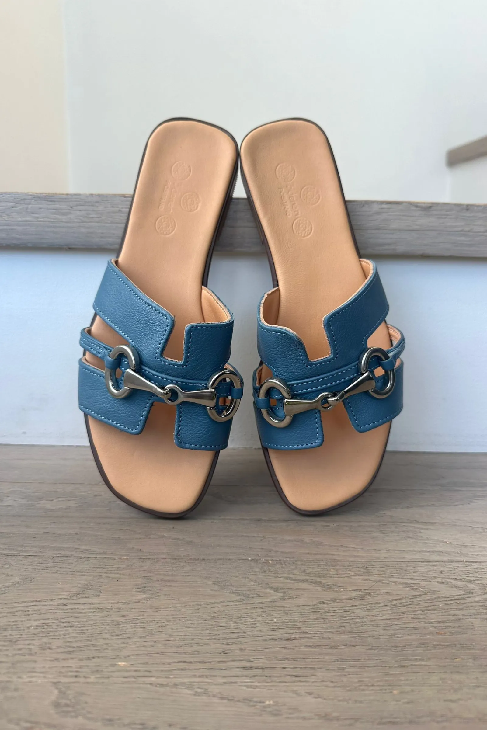 Leather Sandals - Blue