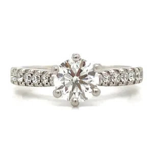 Lola - Platinum 6 Claw Solitaire Earth Grown Diamond Engagement Ring