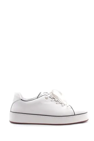 Loro Piana Contrast-Trim Leather Sneakers