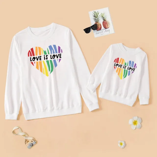 Love is Love - Mother and Daughter Matching Outfits