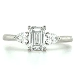 Lucinda - 14ct White Gold 1ct Laboratory Grown Three Stone Diamond Engagement Ring