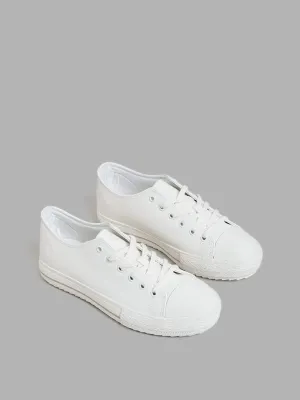 LUNA BLU White Platform Sneakers