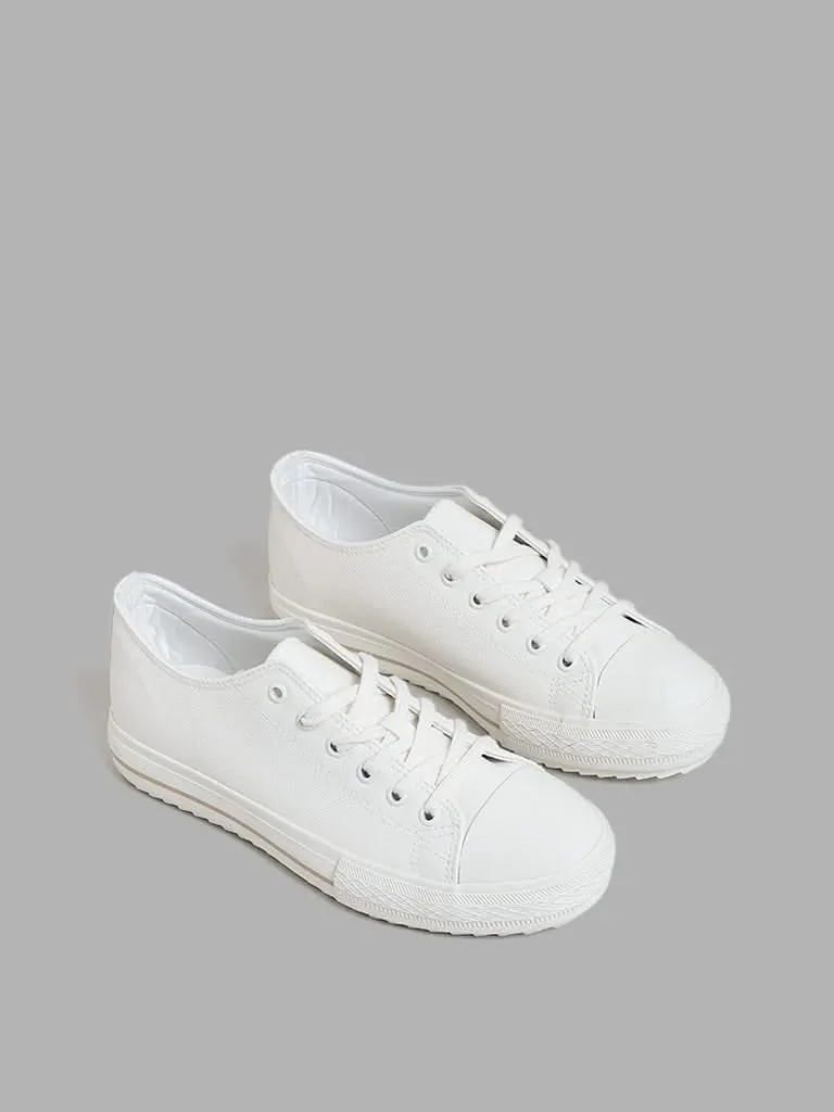 LUNA BLU White Platform Sneakers