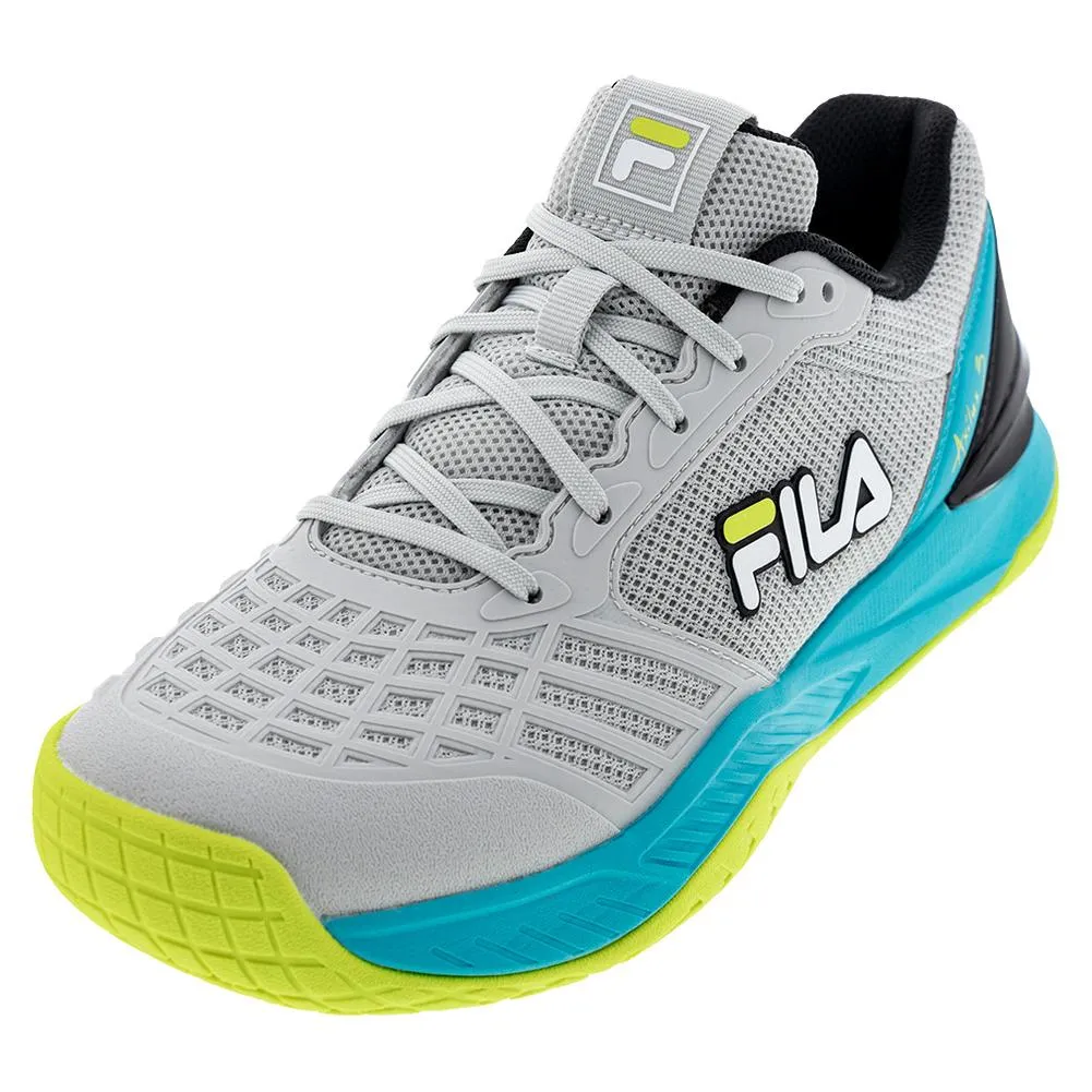 Men's Axilus 3 Tennis Shoes Glacier Gray and Scuba Blue