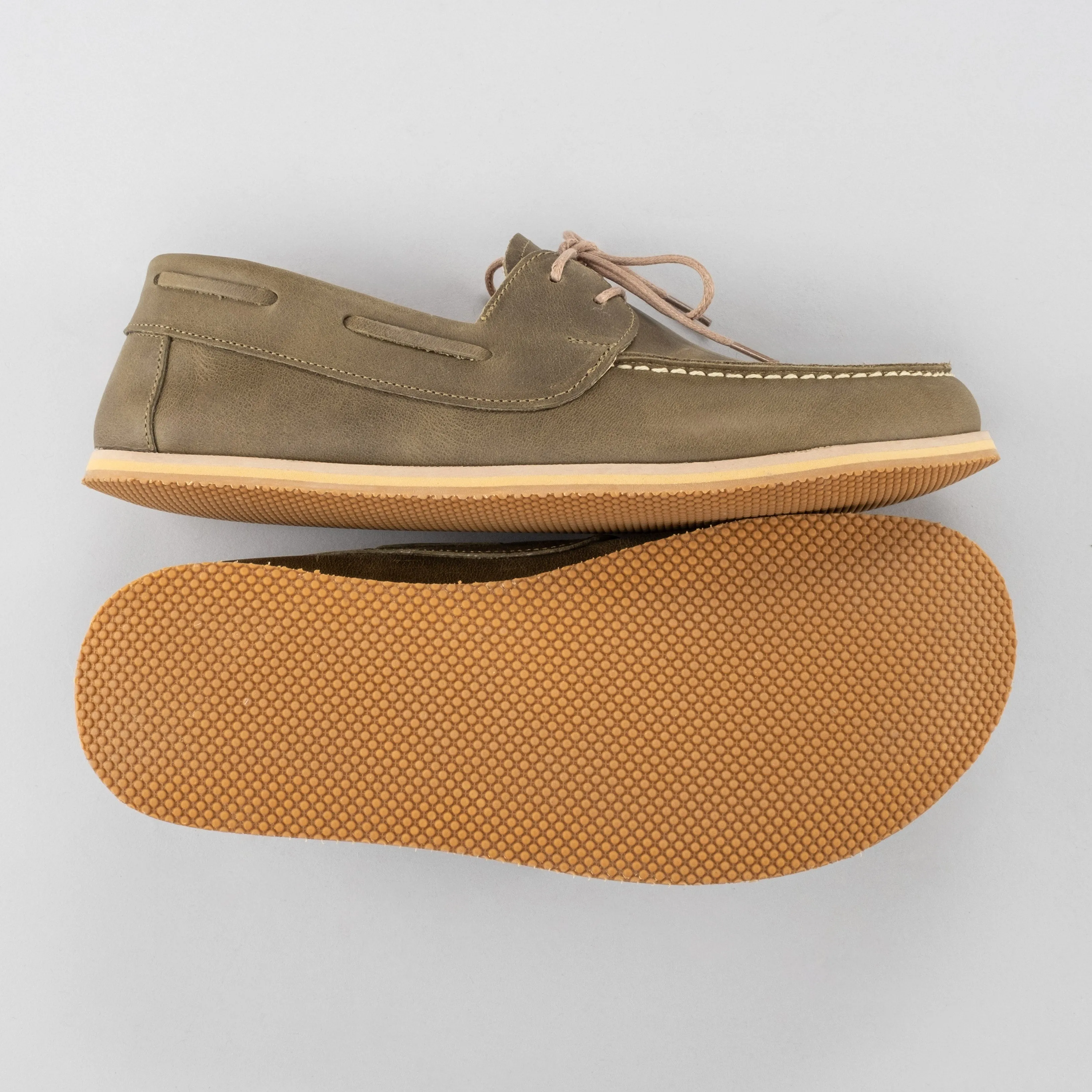 Men's Green Boat Shoes