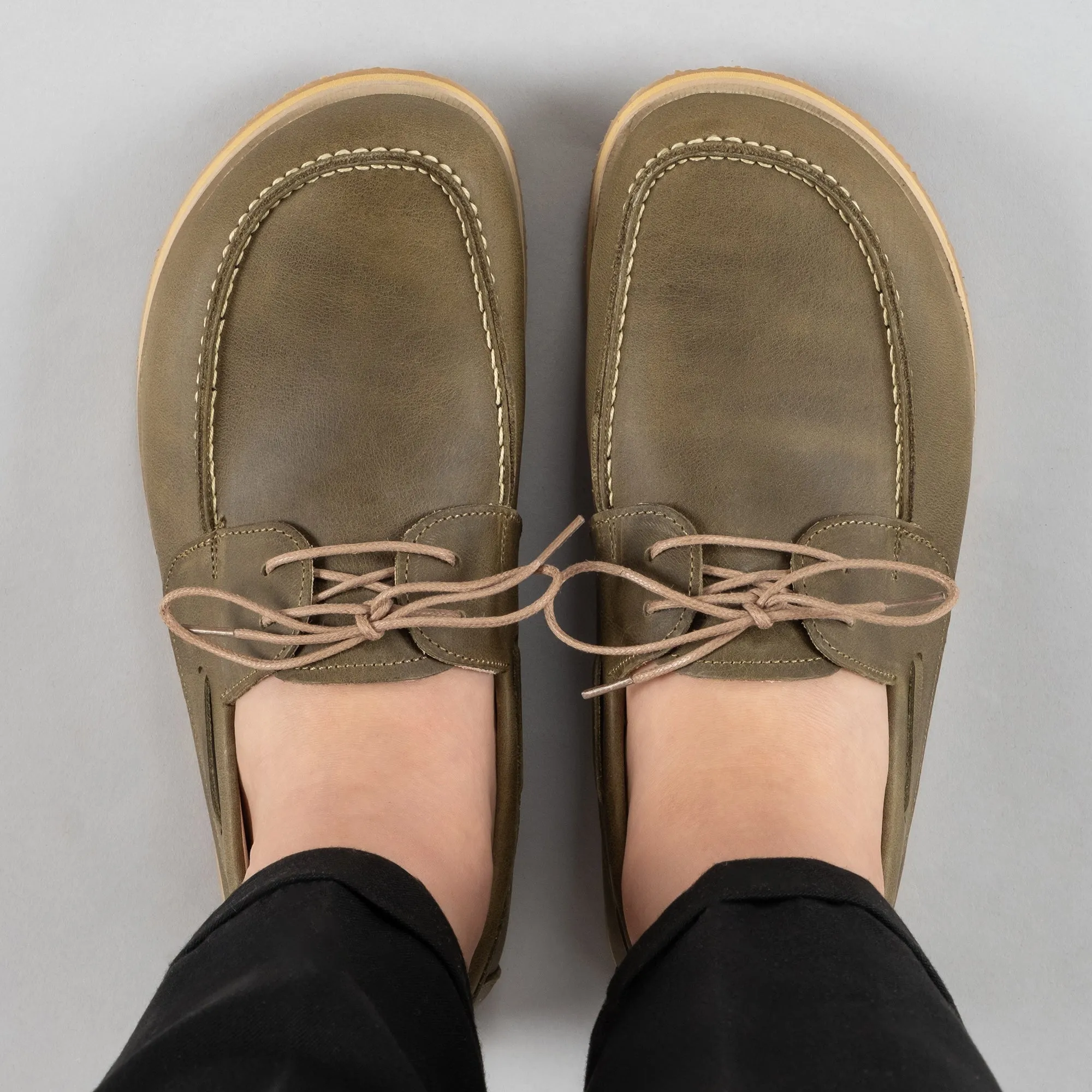 Men's Green Boat Shoes