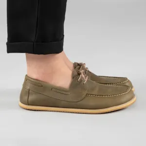 Men's Green Boat Shoes