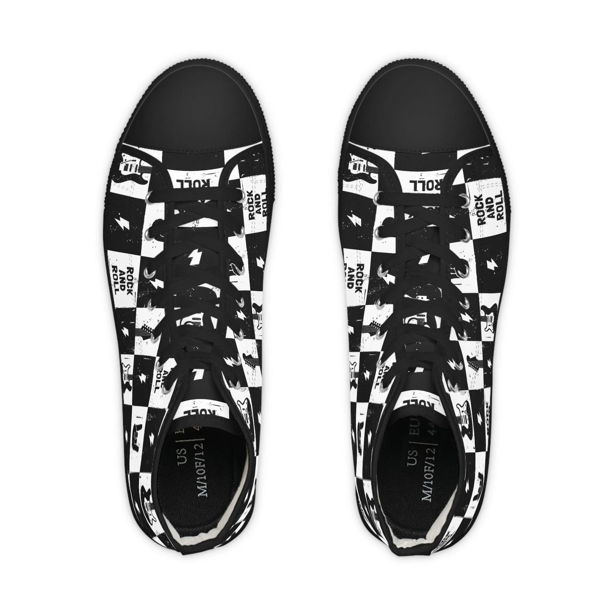 Men's Rock And Roll Squares High Top Sneakers