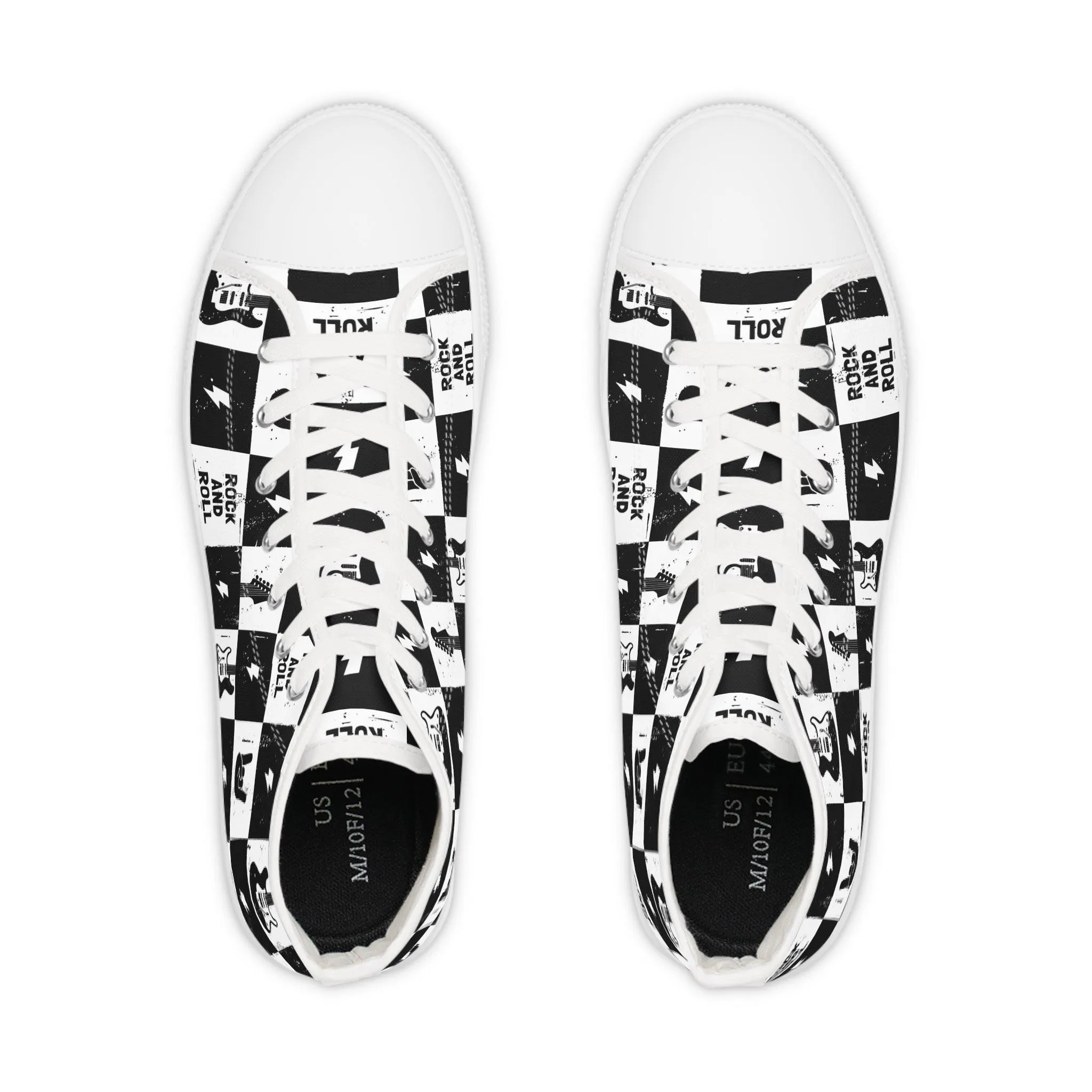 Men's Rock And Roll Squares High Top Sneakers