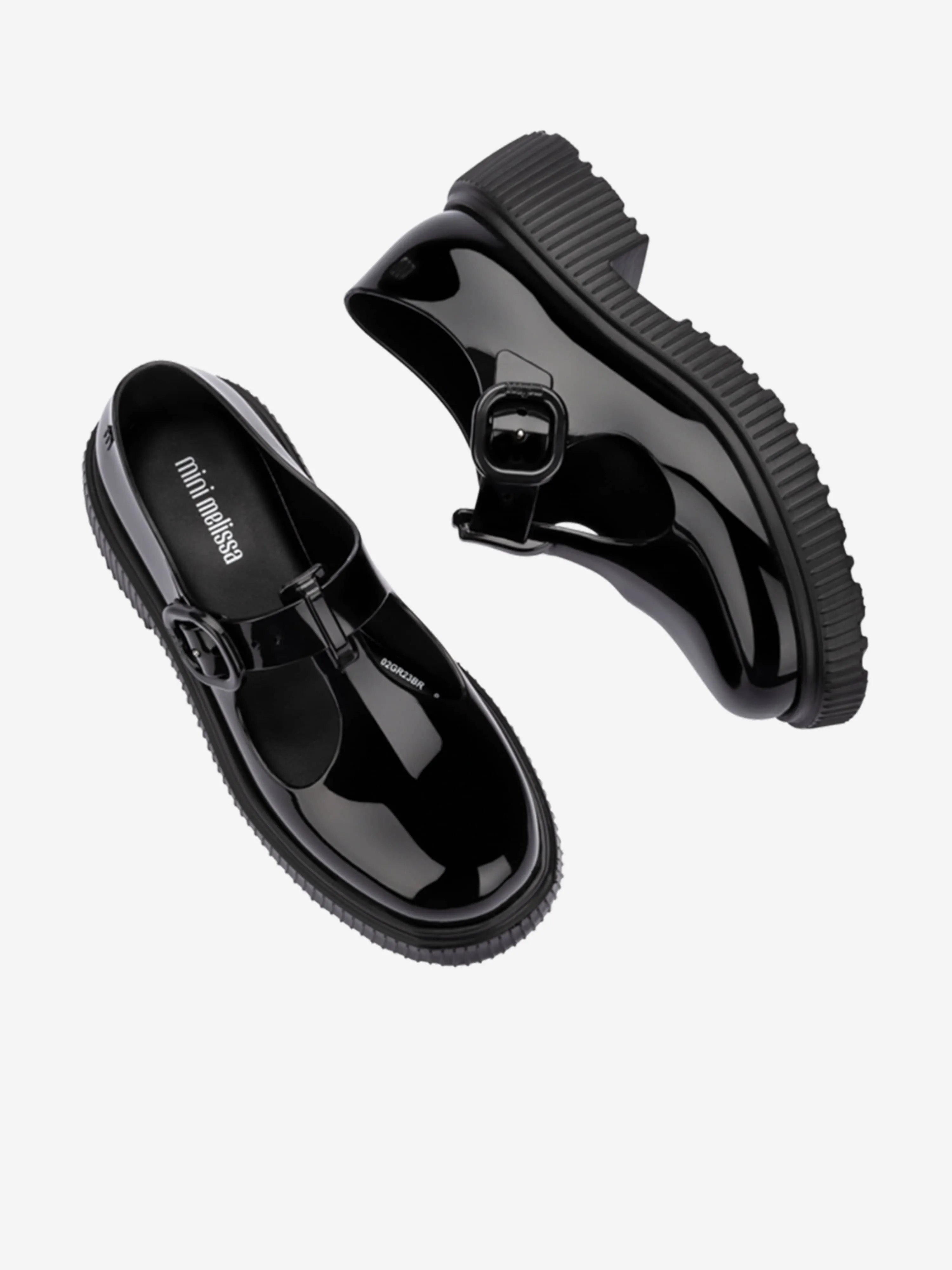 Mini Melissa Girls Jackie Shoes in Black