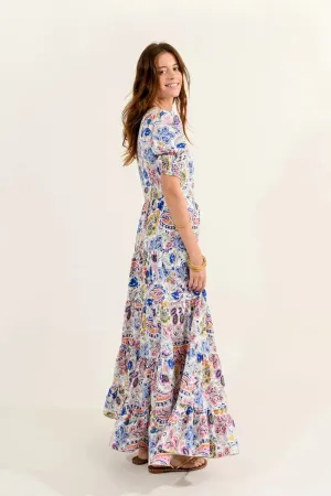 Molly Bracken Floral Motif Maxi Dress