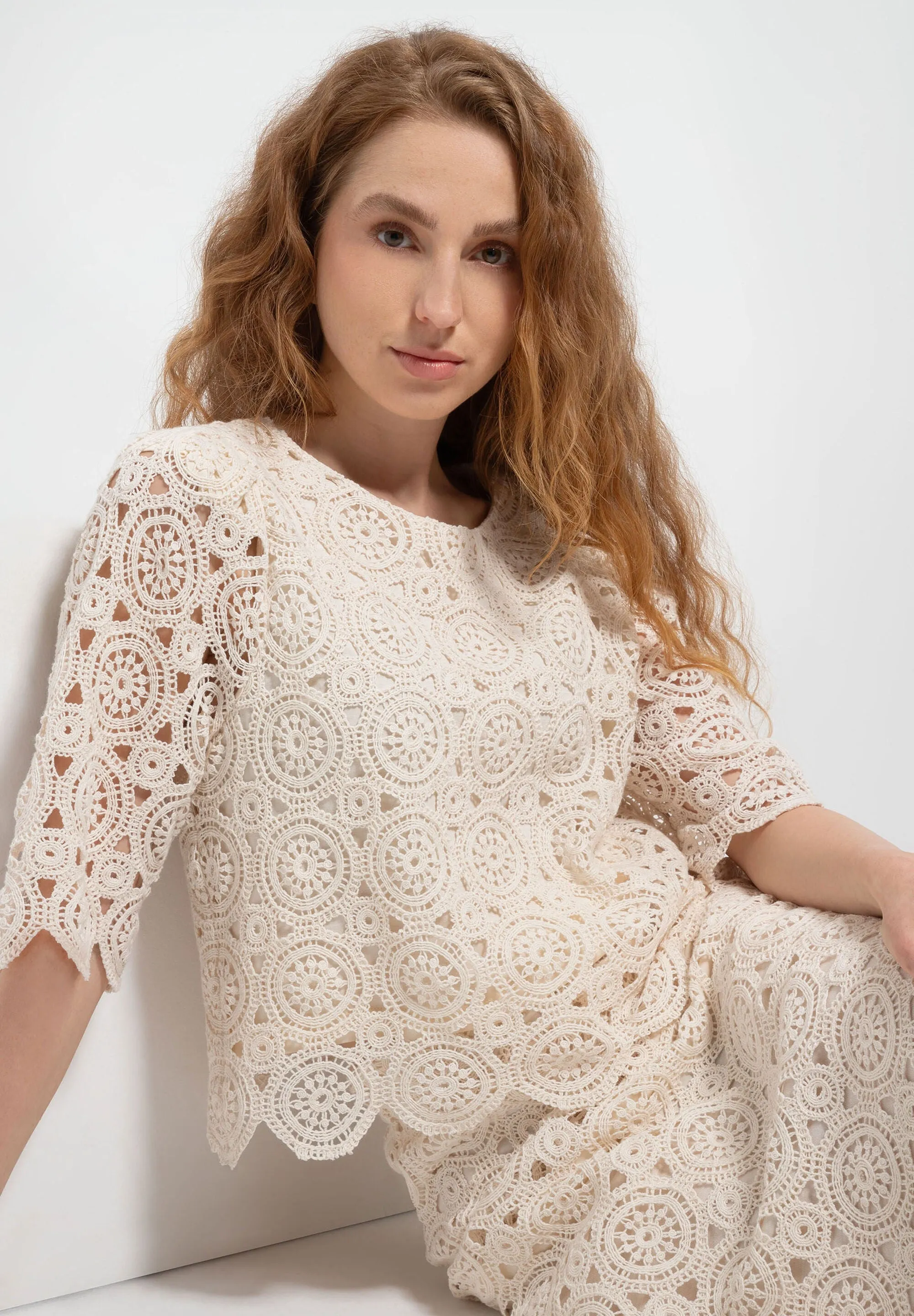 More & More Lace Blouse Off-white