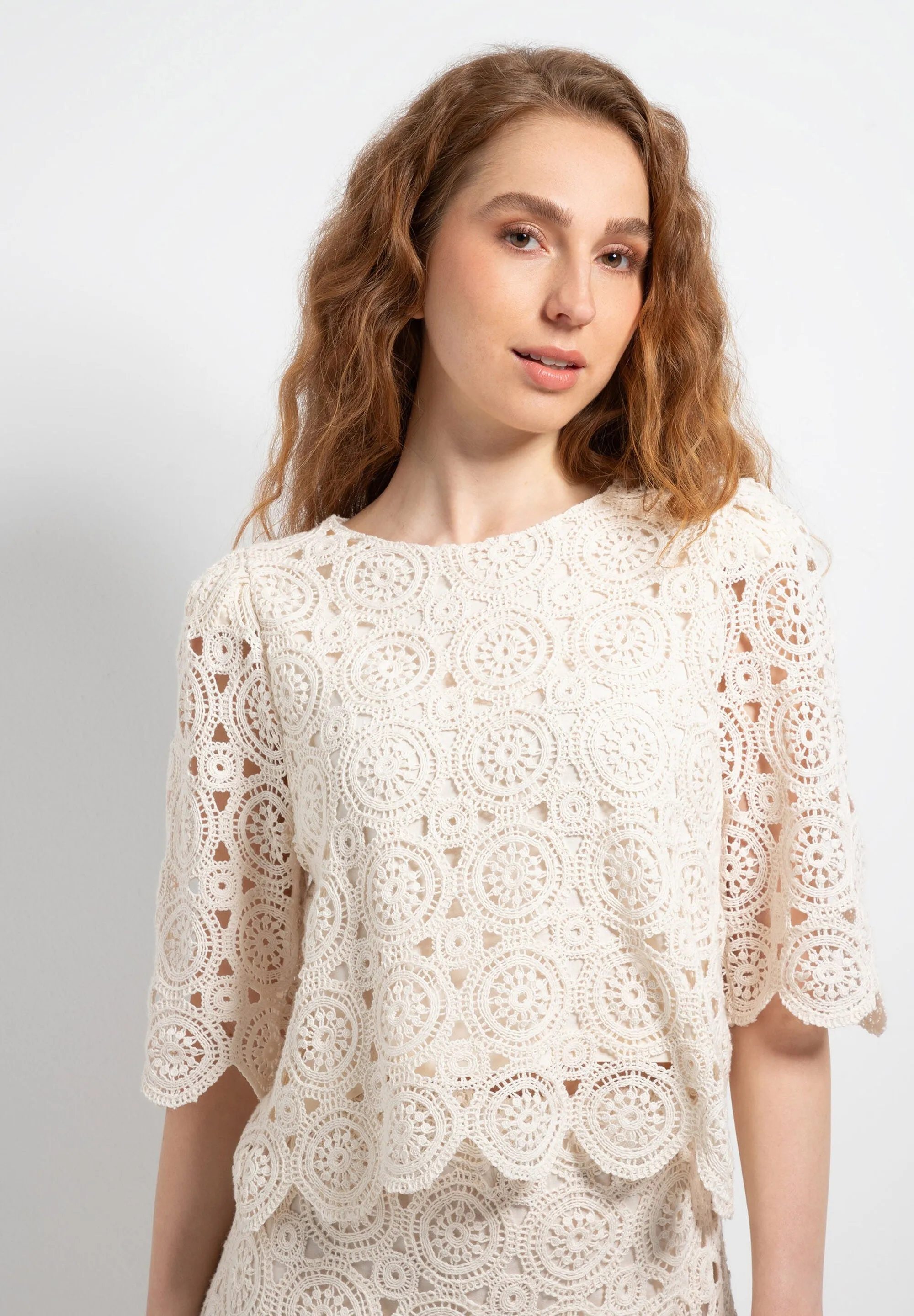 More & More Lace Blouse Off-white