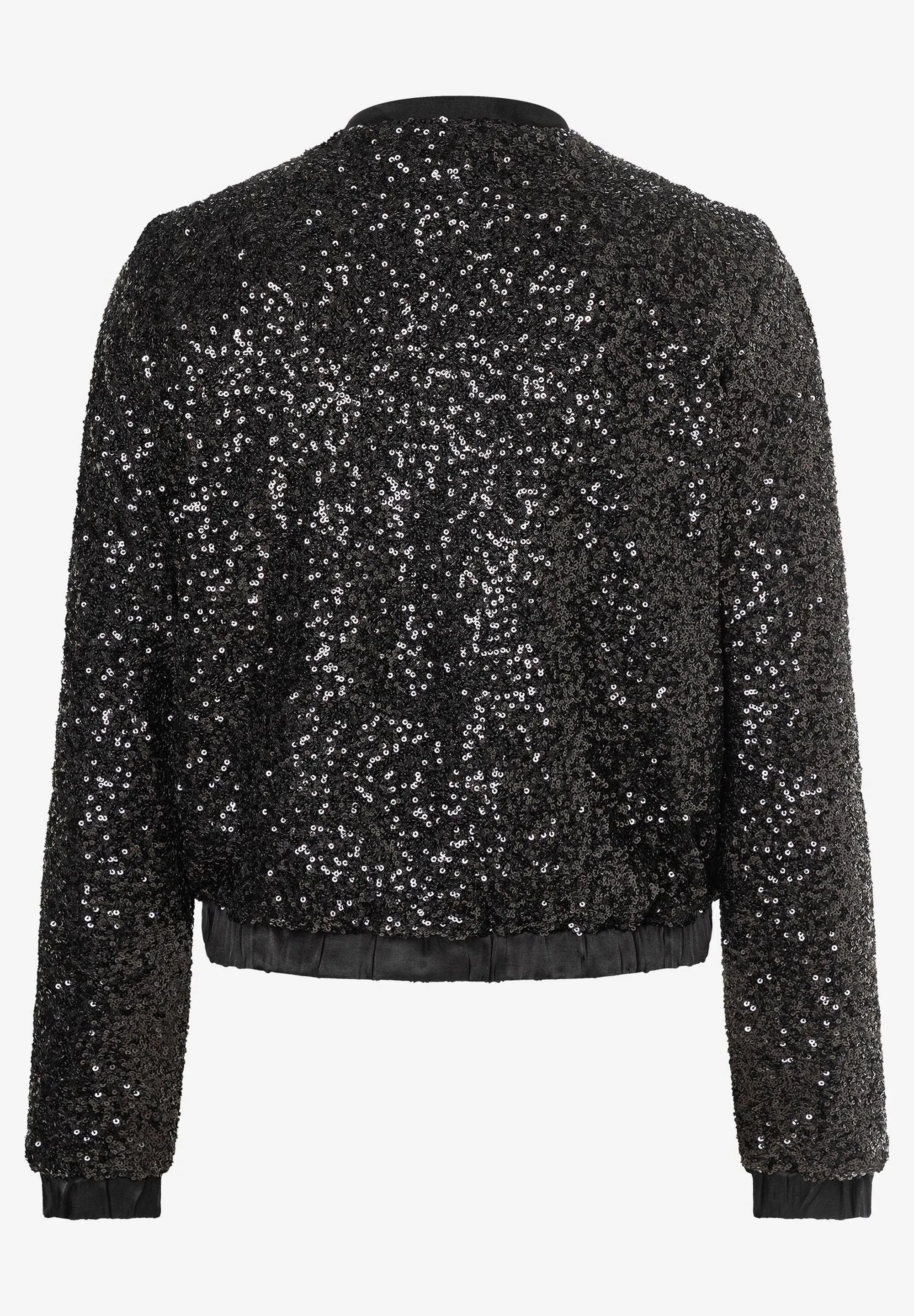 More & More Sequin Jacket Black