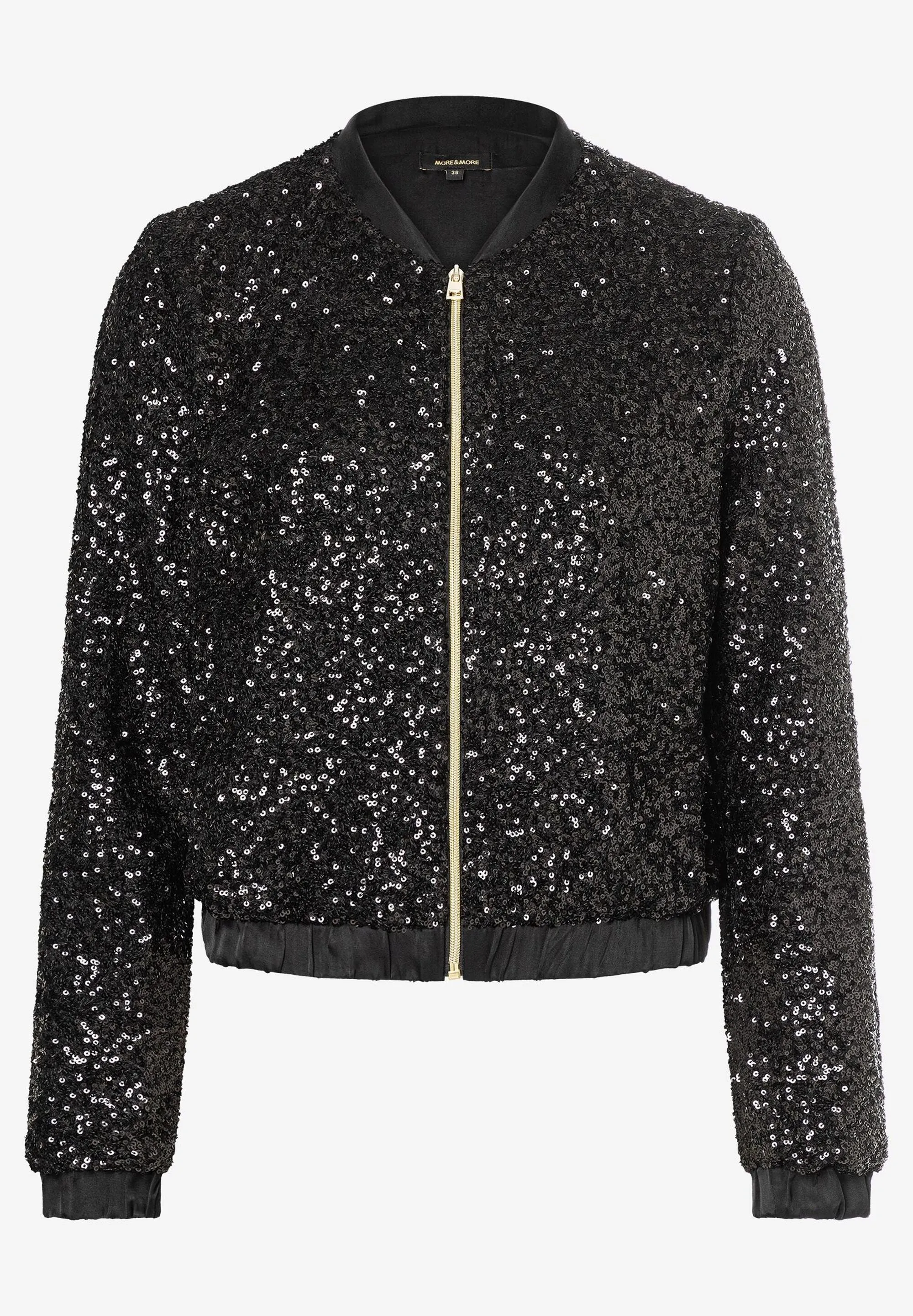 More & More Sequin Jacket Black