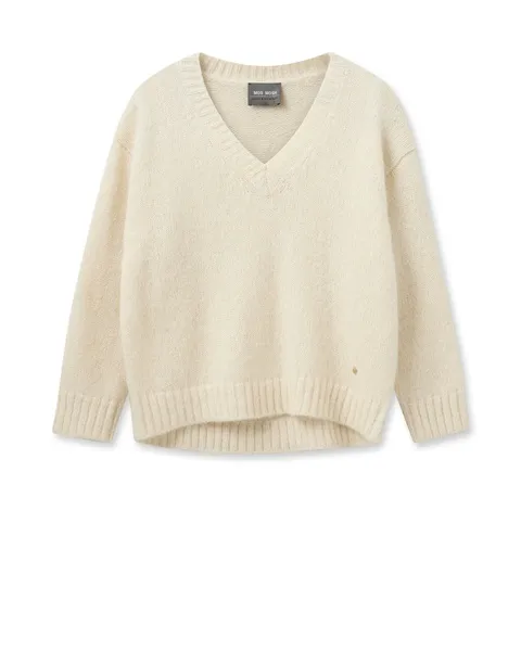 Mos Mosh Welma Knit Sweater Ecru