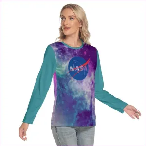 Nasa Womens Oversize O-neck Long Sleeve T-shirt