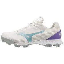 New Mizuno Wave Finch LightRevo Jr. Softball Cleats White Size 5.5