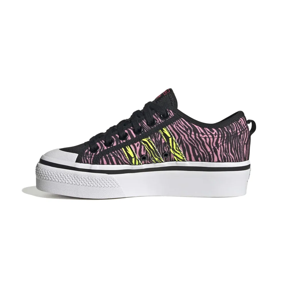 Nizza Zebra Print Platform Sneakers