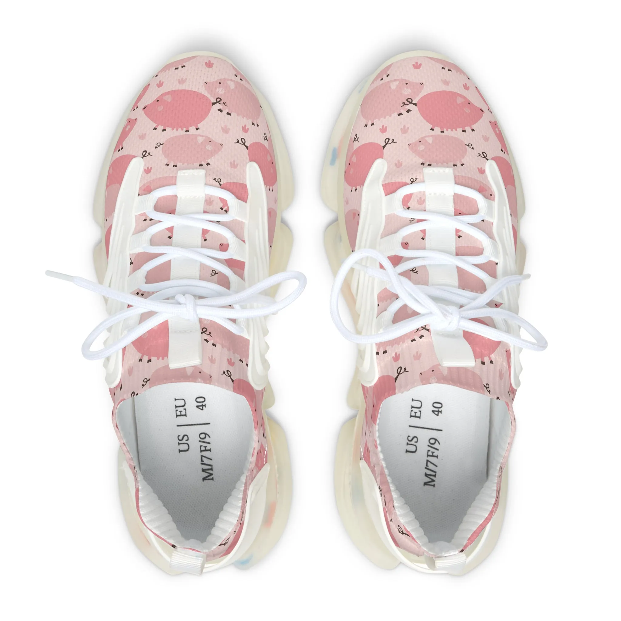 Pink Pigs Women's Mesh Sneakers