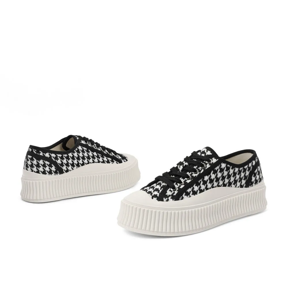 Platform Print Plimsolls