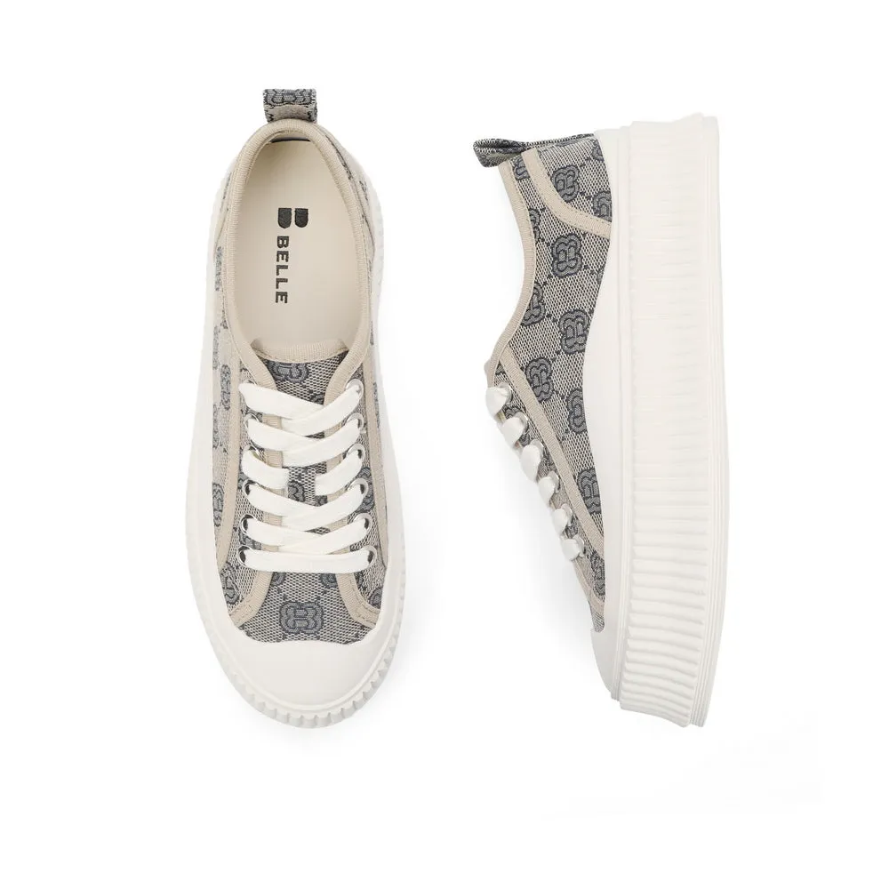 Platform Print Plimsolls