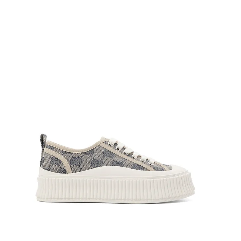 Platform Print Plimsolls