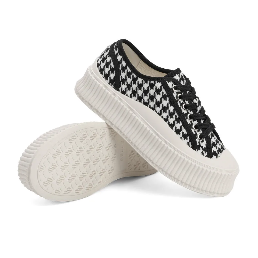 Platform Print Plimsolls