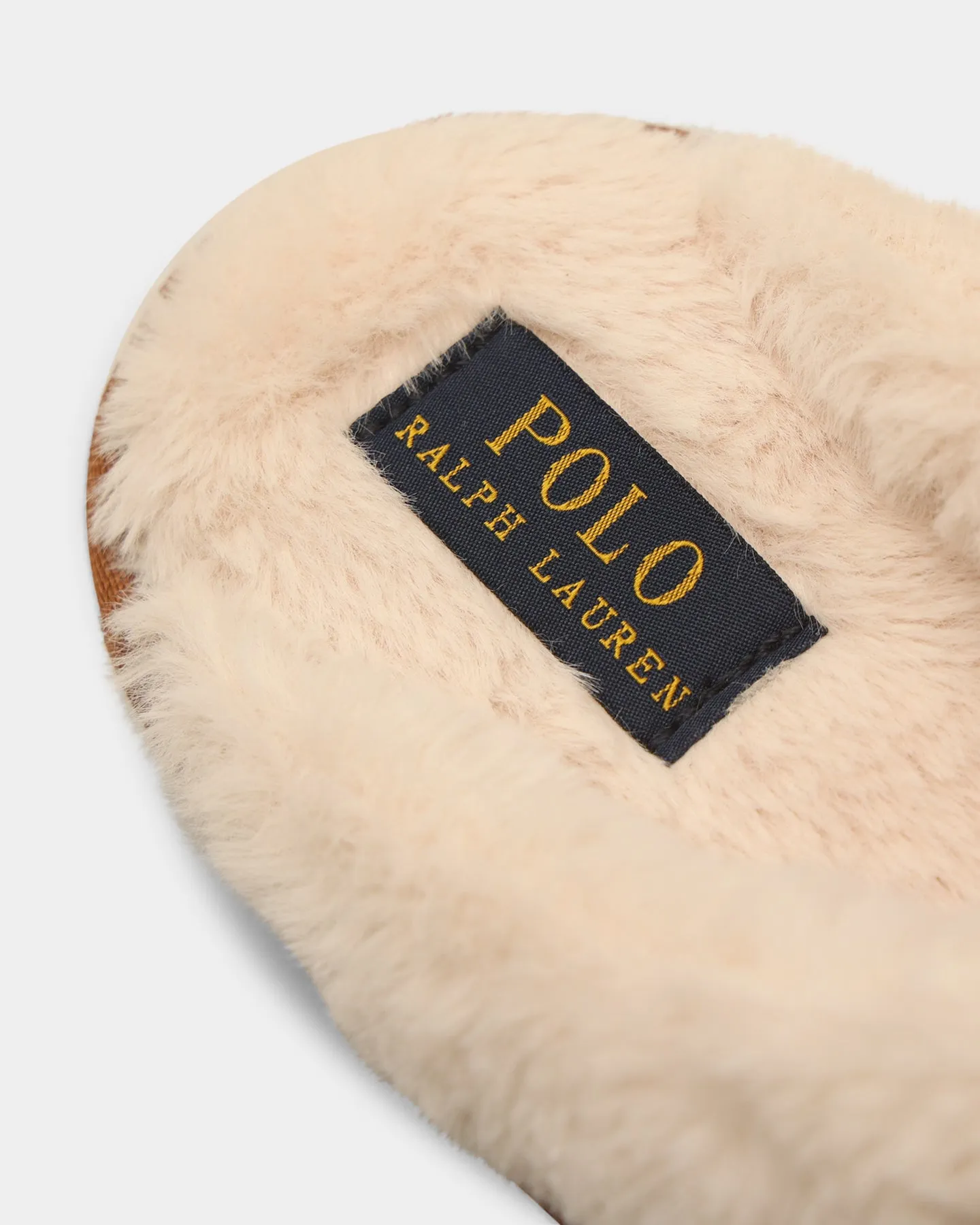 Polo Ralph Lauren Women's Kayleigh Scuff Bear Slipper SNF Suede