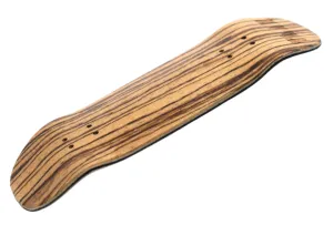 PROlific Wooden 5 Ply Fingerboard Boxy Deck 33.5x96mm - Zebrawood - with Black Mid Ply