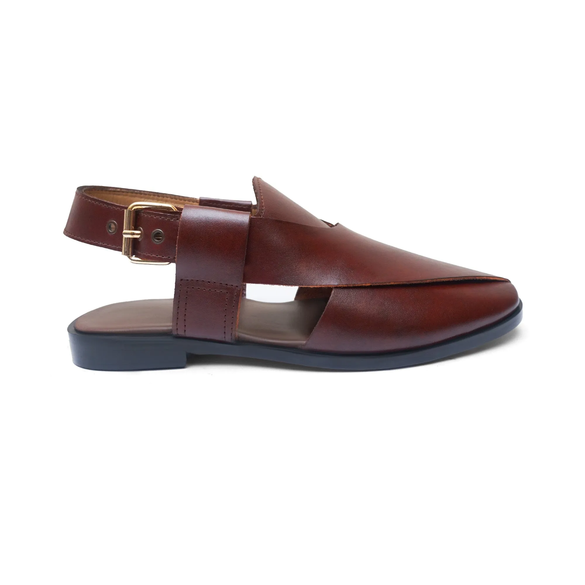 Pure Leather Darwin Peshawari Chappal LS-868