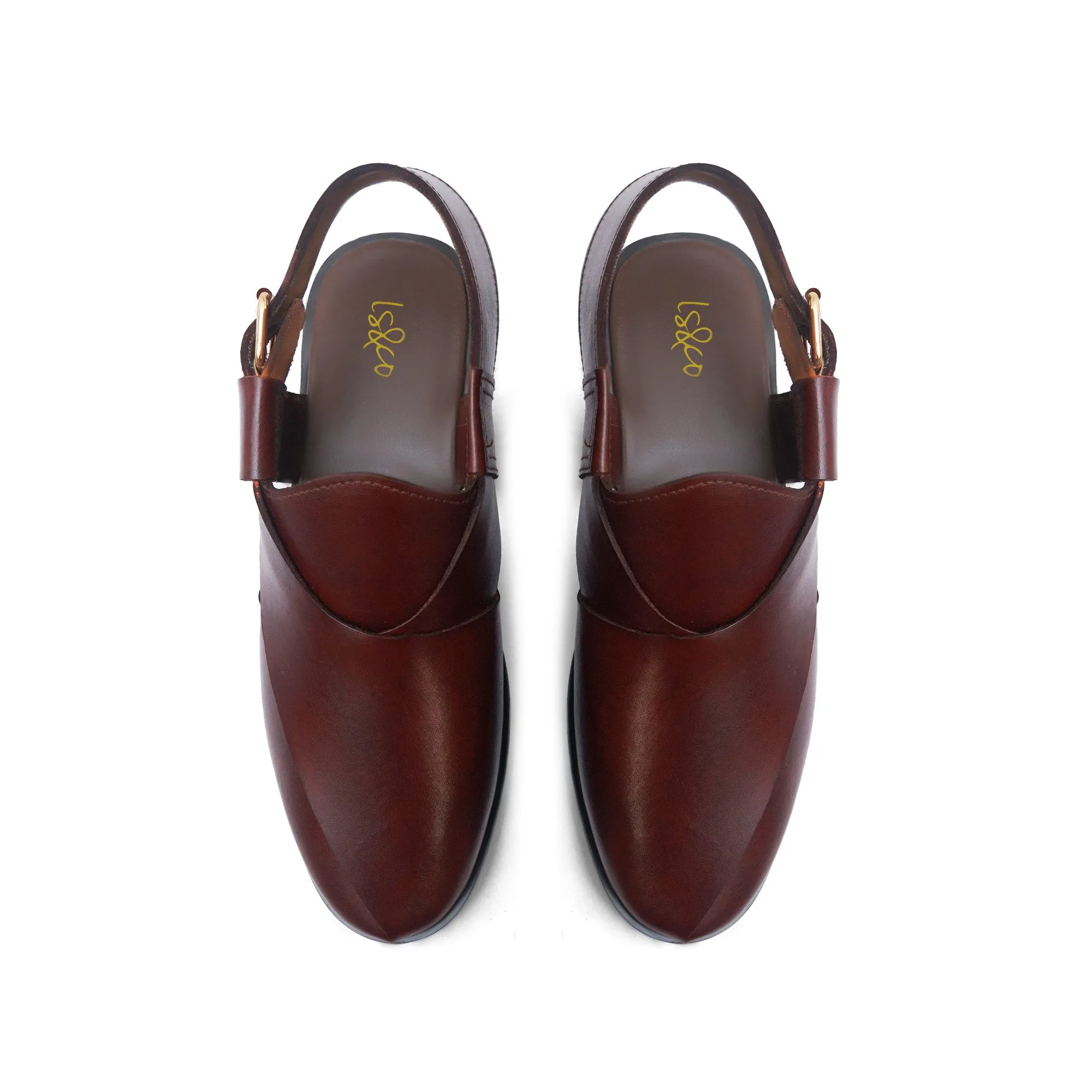 Pure Leather Darwin Peshawari Chappal LS-868