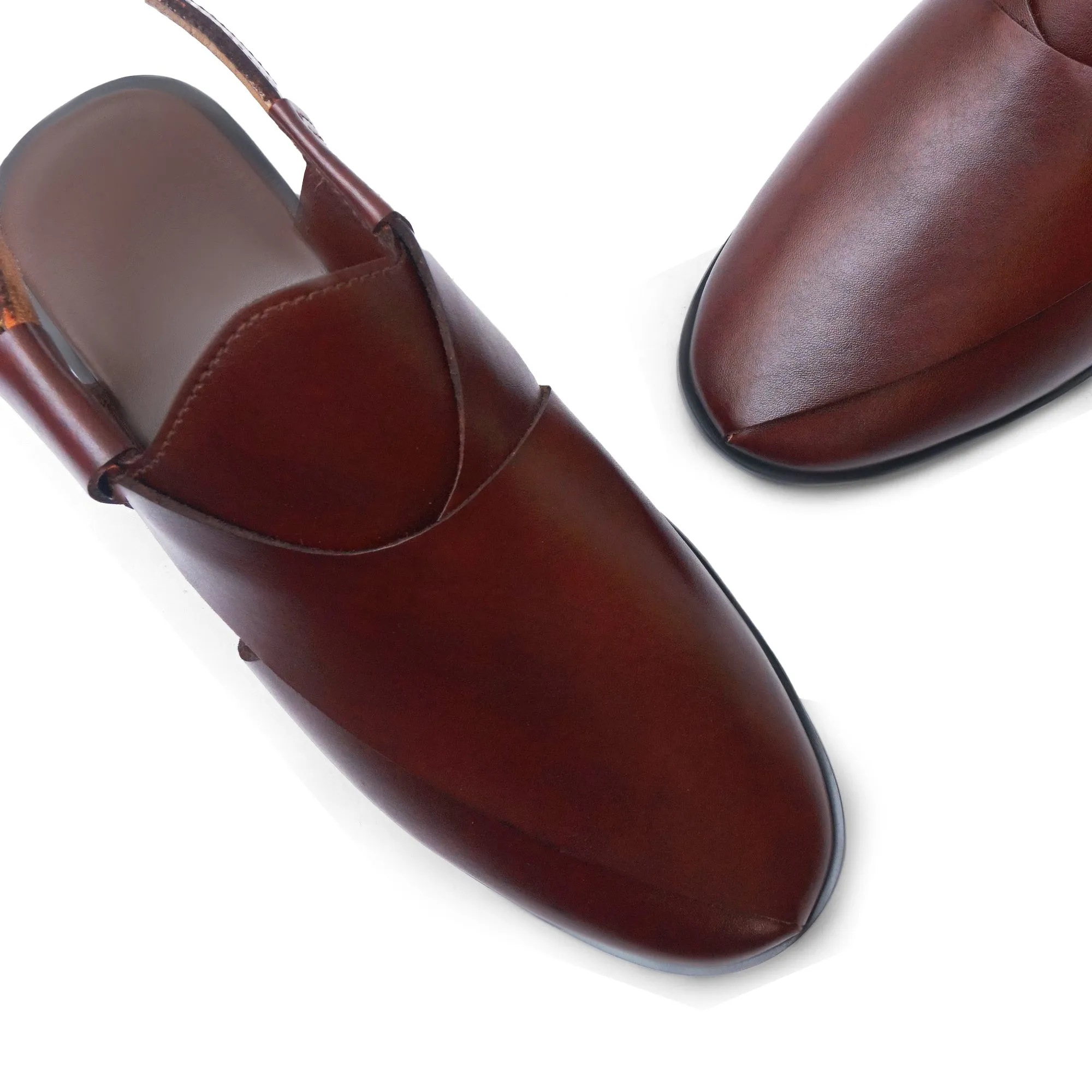 Pure Leather Darwin Peshawari Chappal LS-868